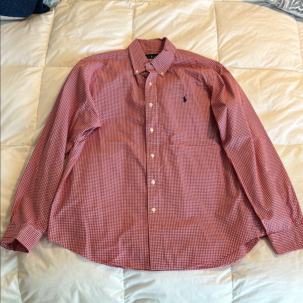 Polo by Ralph Lauren Red Checkered Men's Shirt